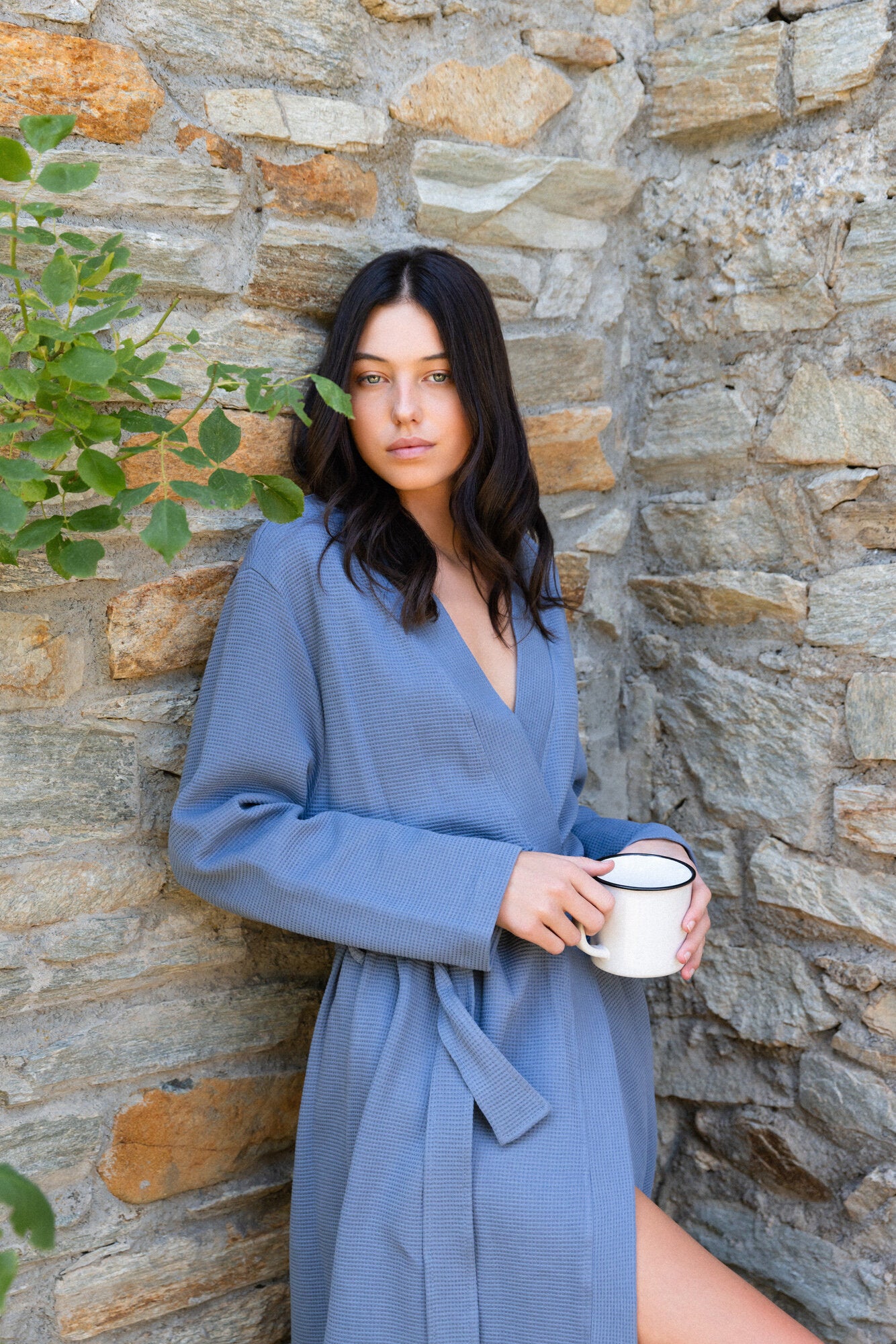 Pink Label - Robe Long Waffle Nos