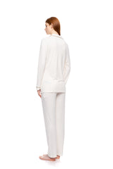 Pink Label - Pyjama Buttoned Bamboo Solid