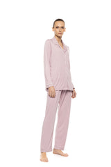 Pink Label - Pyjama Buttoned Bamboo Solid