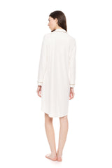Pink Label - Nightgown Buttoned Bamboo Solid