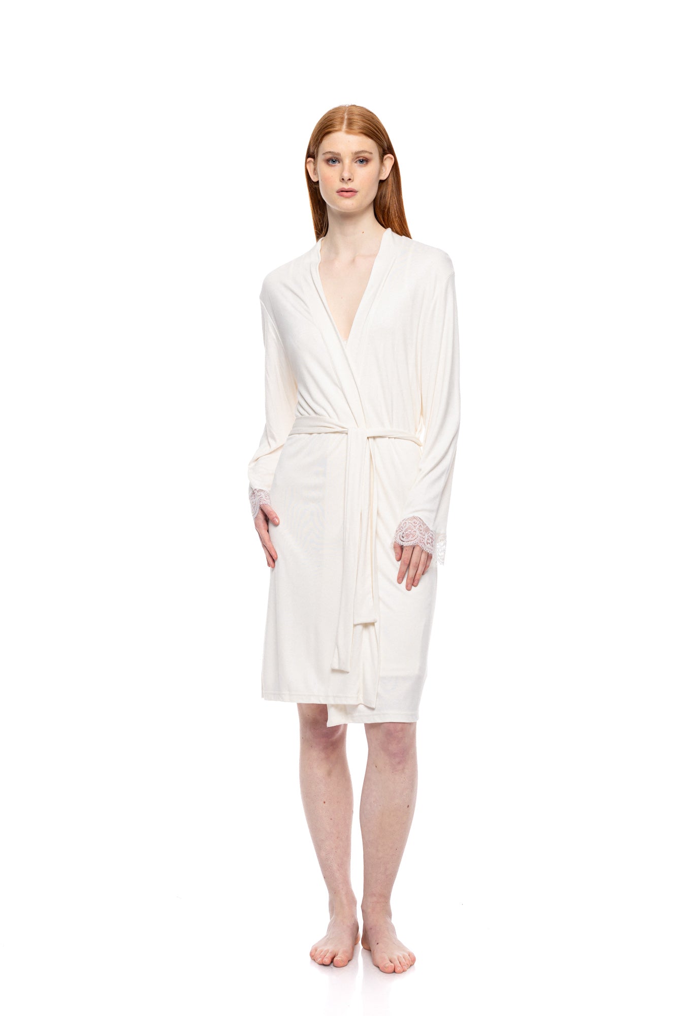Pink Label - Nightgown 2Pcs Set Bamboo Solid