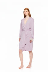 Pink Label - Nightgown 2Pcs Set Bamboo Solid