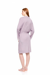 Pink Label - Nightgown 2Pcs Set Bamboo Solid