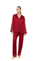 Pink Label - Pyjama Buttoned Pure Satin Chic