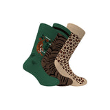Walk - Κάλτσες με animal print 3-pack από απαλό Cotton