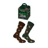 Walk - Χριστουγεννιάτικες κάλτσες Panettone 2-pack από απαλό Cotton