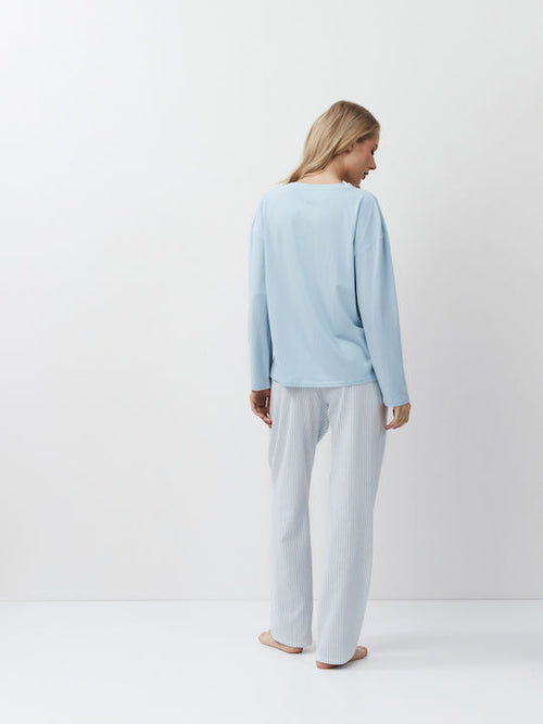 Aruelle Χειμερινό Γυναικείο Σετ Πιτζάμας Γαλάζιο