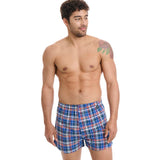 Walk - Ανδρικό boxer από βαμβακερή ποπλίνα σε κλασική γραμμή