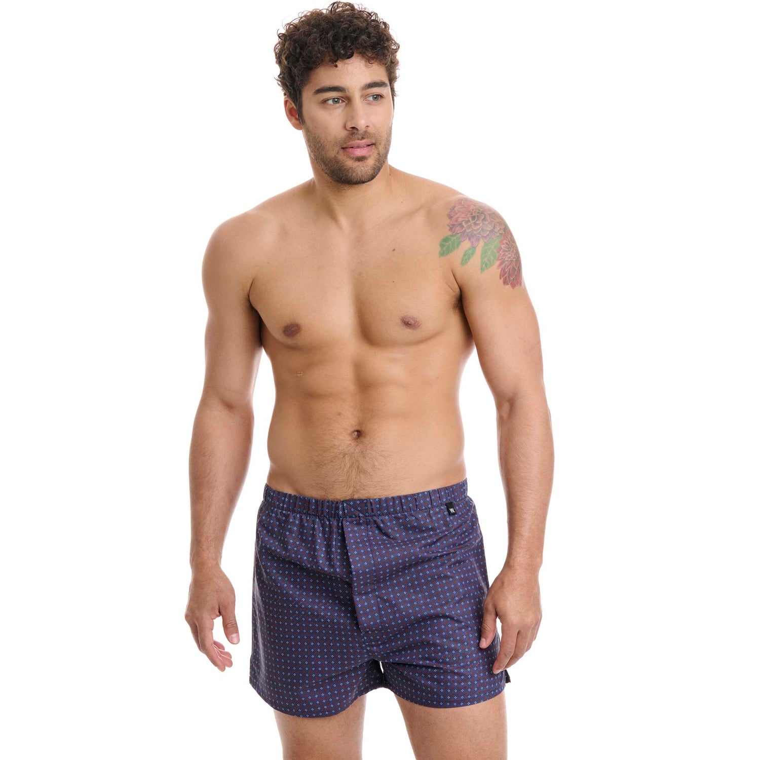 Walk - Ανδρικό boxer από απαλό Cotton σε κλασική γραμμή