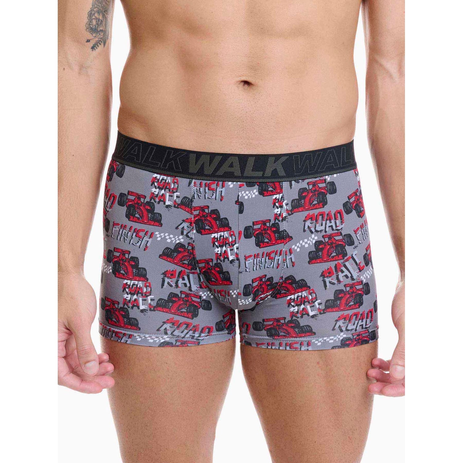 Walk - Ανδρικό μποξεράκι από απαλό Cotton με σχέδιο Ferrari