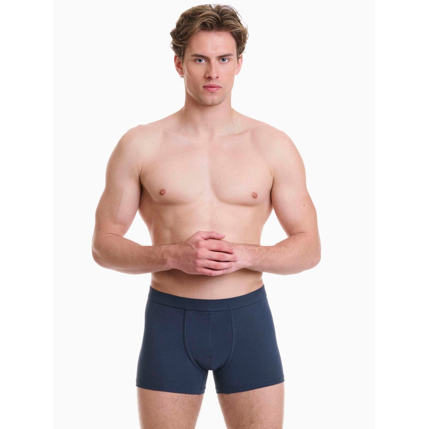 Walk - Ανδρικό boxer από απαλό Cotton με εσωτερικό λάστιχο 2-pack
