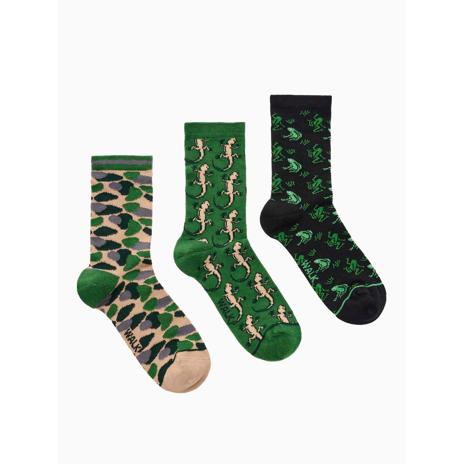 Walk - Παιδικές κάλτσες bamboo με σχέδια 3-pack