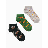 Walk - Κάλτσες με σχέδια από απαλό Bamboo 3-pack ankle