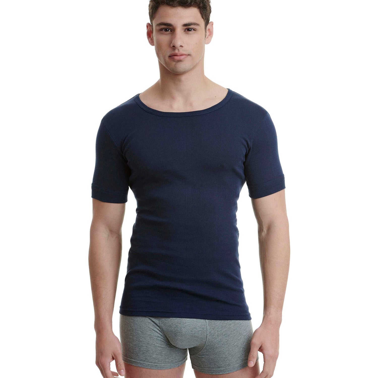 Walk - Βαμβακερό T-shirt με στρογγυλή λαιμόκοψη