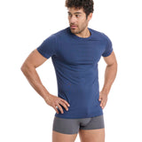 Walk - T-shirt με λαιμόκοψη από απαλό Bamboo
