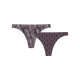 Walk - Thong από απαλό Bamboo με σχέδιο snake 2-pack