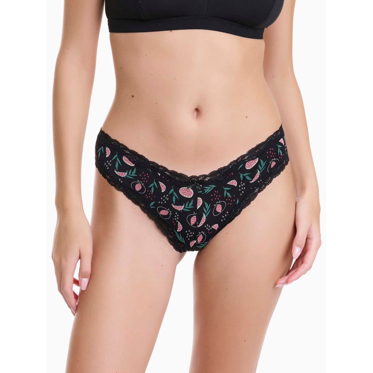Walk - Brazilian slip από απαλό Bamboo με σχέδιο Pomegranate 2-pack