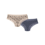 Walk - Brazilian εσώρουχα από απαλό Bamboo με floral σχέδιο 2-pack