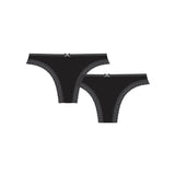 Walk - Brazilian slip από απαλό bamboo με λεπτομέρεια δαντέλας 2-pack