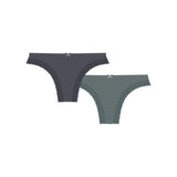 Walk - Brazilian slip από απαλό bamboo με λεπτομέρεια δαντέλας 2-pack