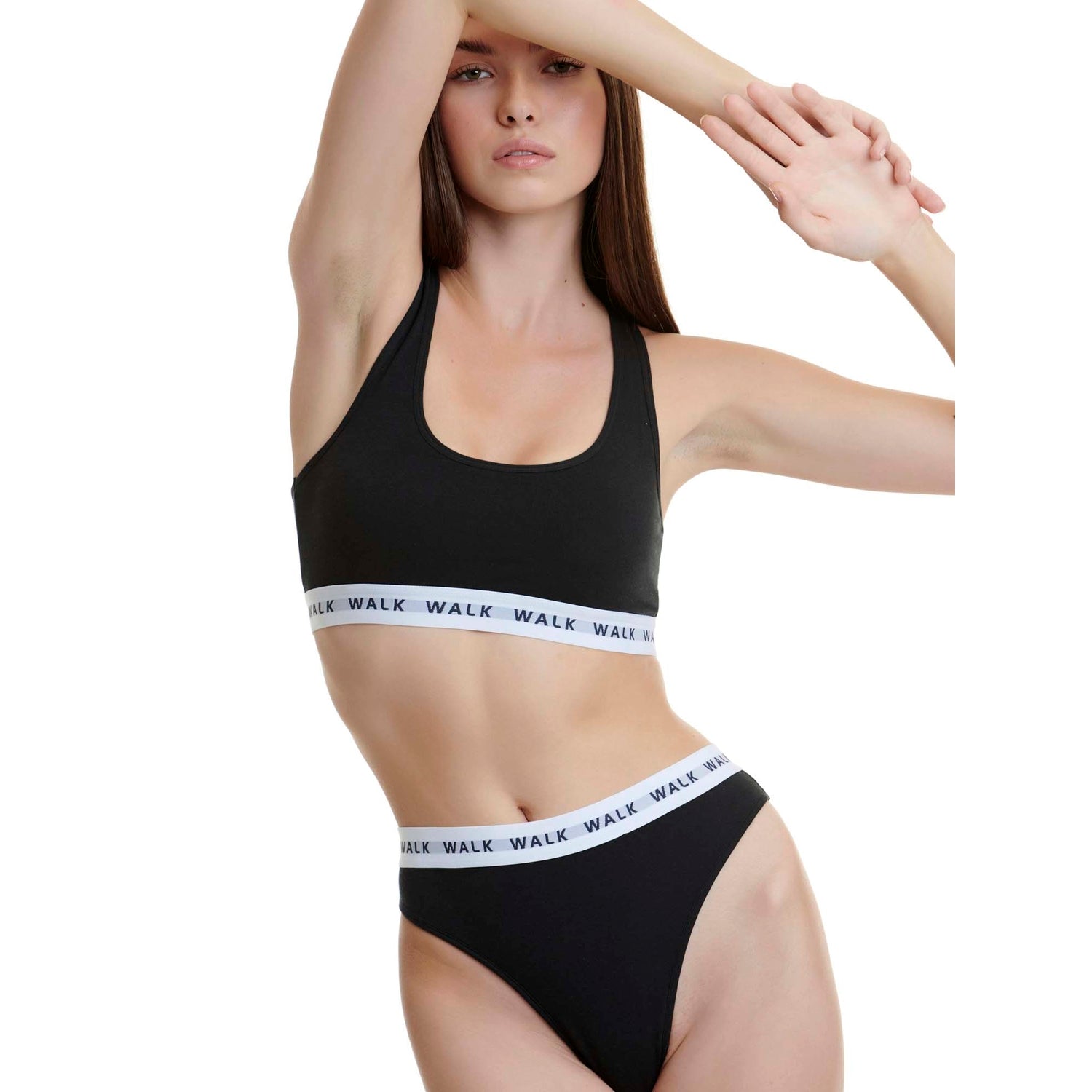 Walk - Ψηλόμεσο brazilian από απαλό cotton 2-pack