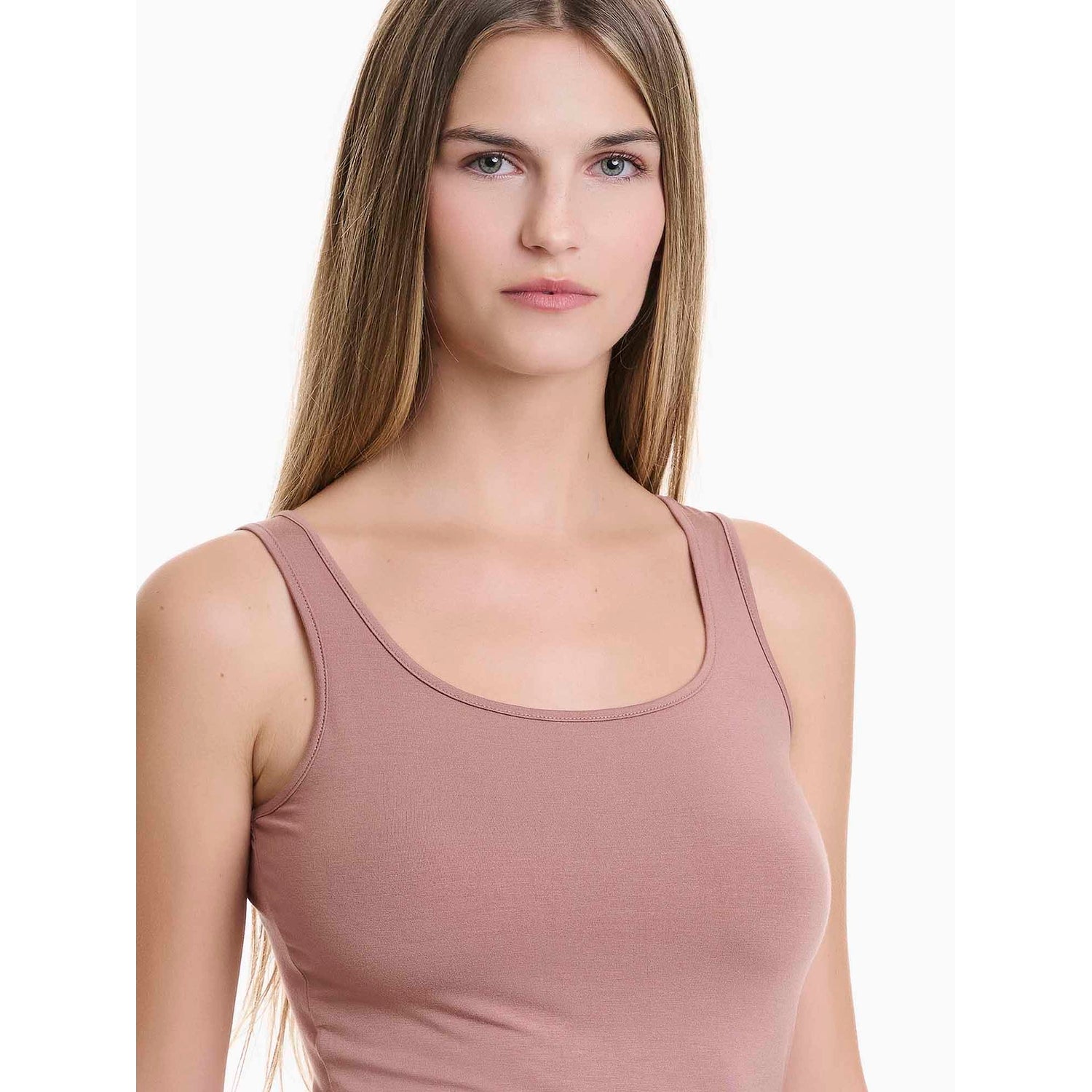Walk - Top με φαρδιές τιράντες από απαλό Bamboo