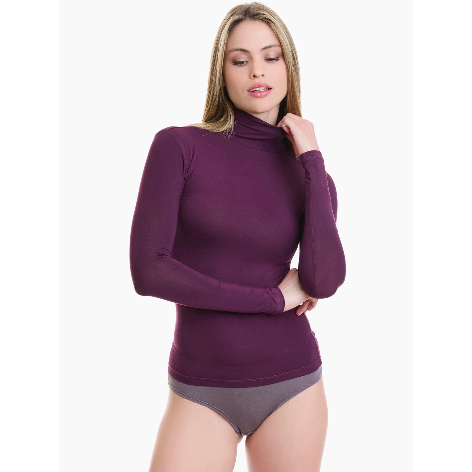 Walk - Top με μακριά μανίκια και ζιβάγκο από απαλό Bamboo