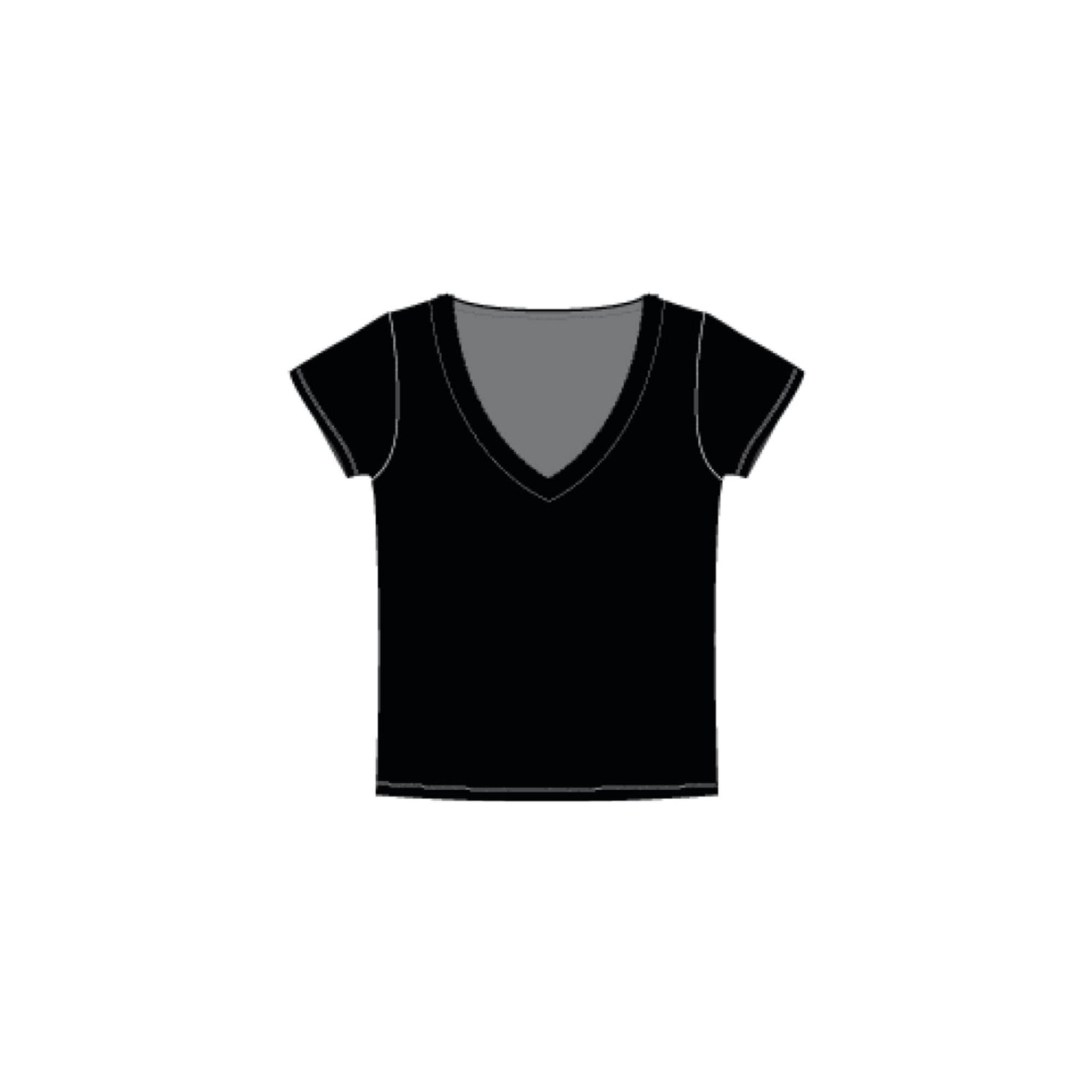 Walk - V-neck t-shirt με δαντέλα από απαλό bamboo