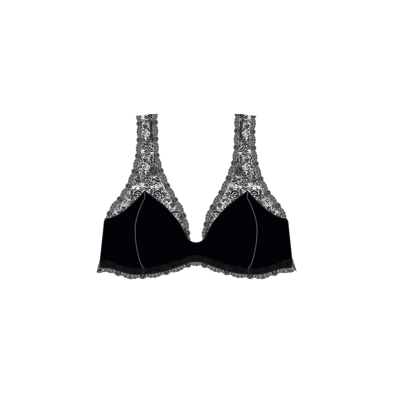 Walk - Bralette με δαντέλα και ελαφριά ενίσχυση