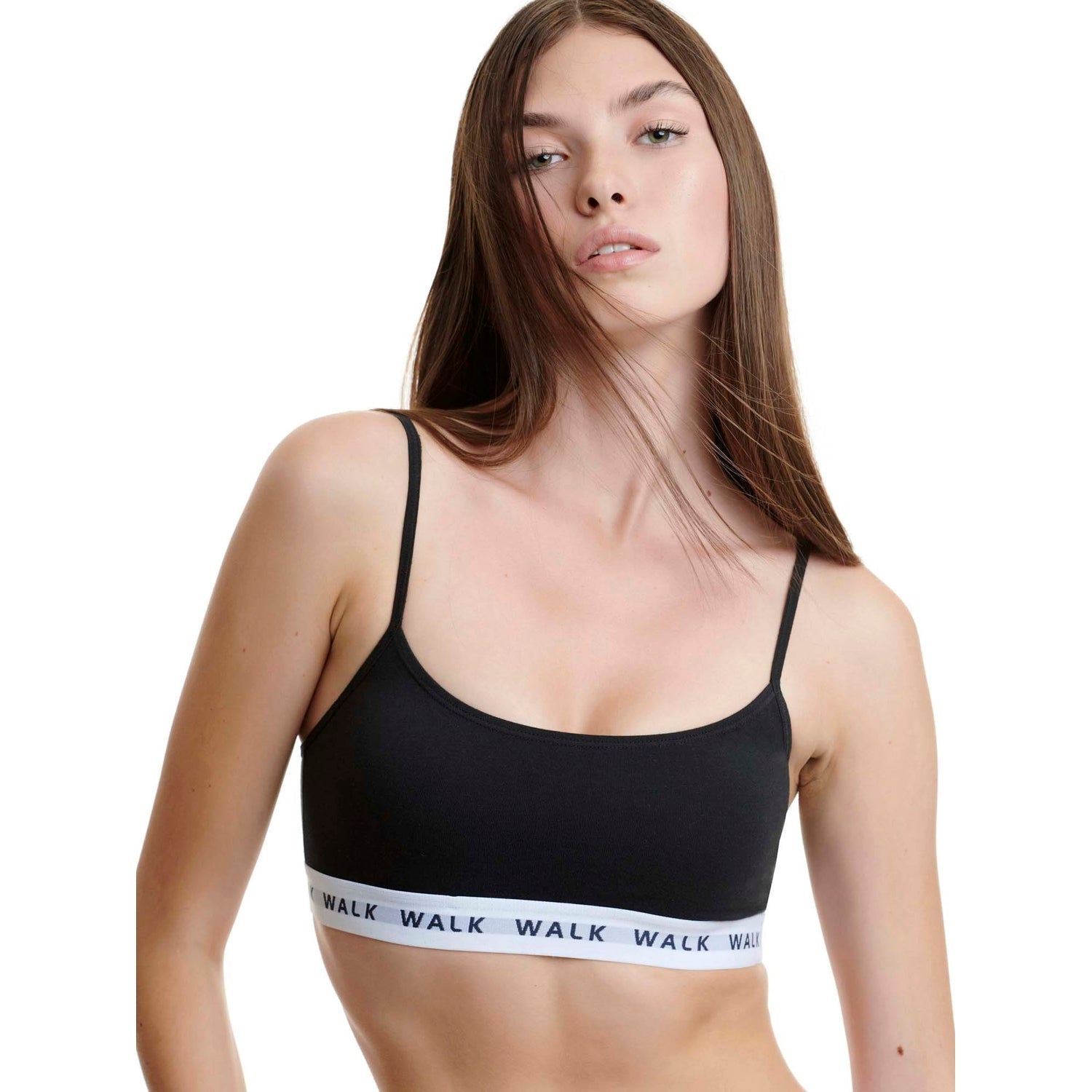 Walk - Bralette από απαλό Cotton με λεπτή τιράντα