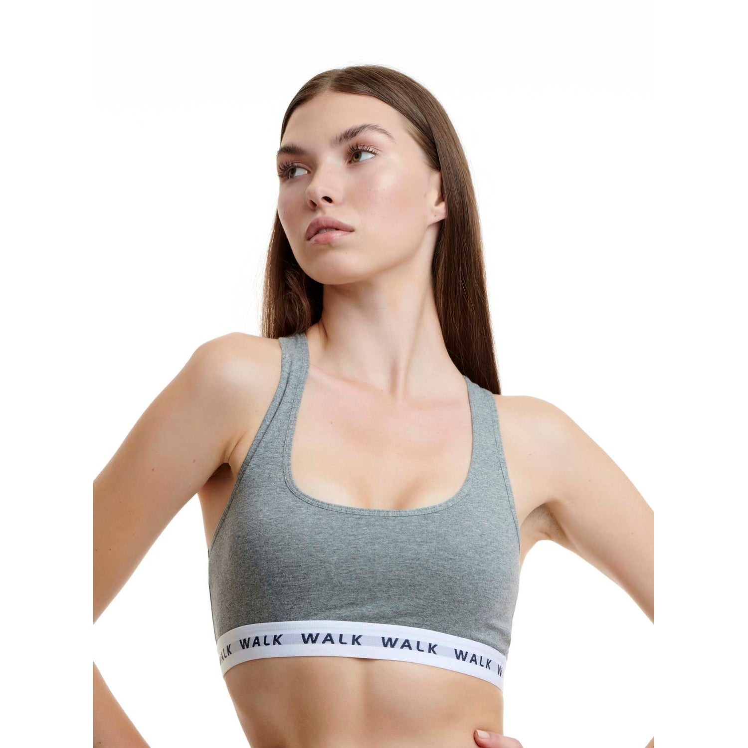 Walk - Bralette από απαλό cotton με φαρδιά τιράντα