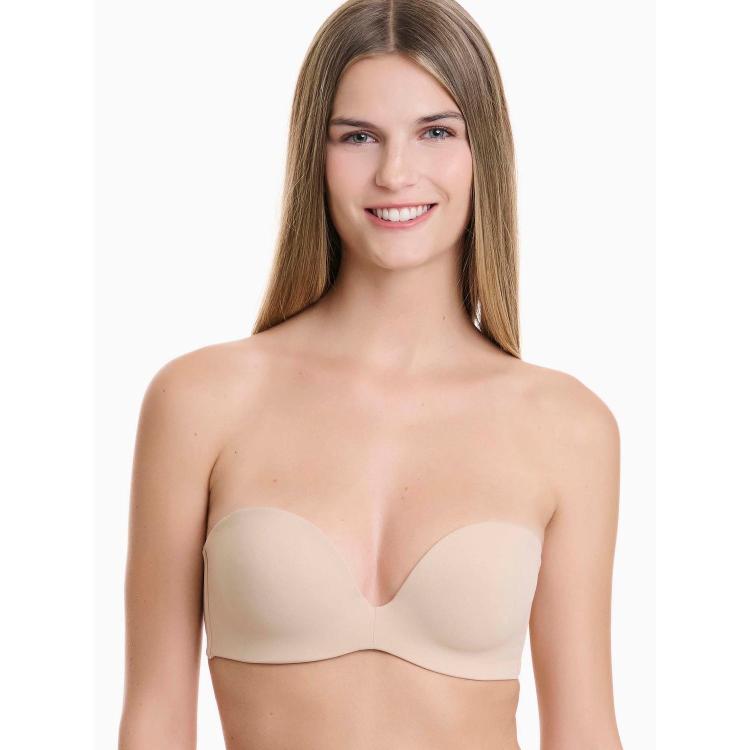 Walk - Strapless push-up σουτιέν με αφαιρούμενα pads από απαλό Cotton