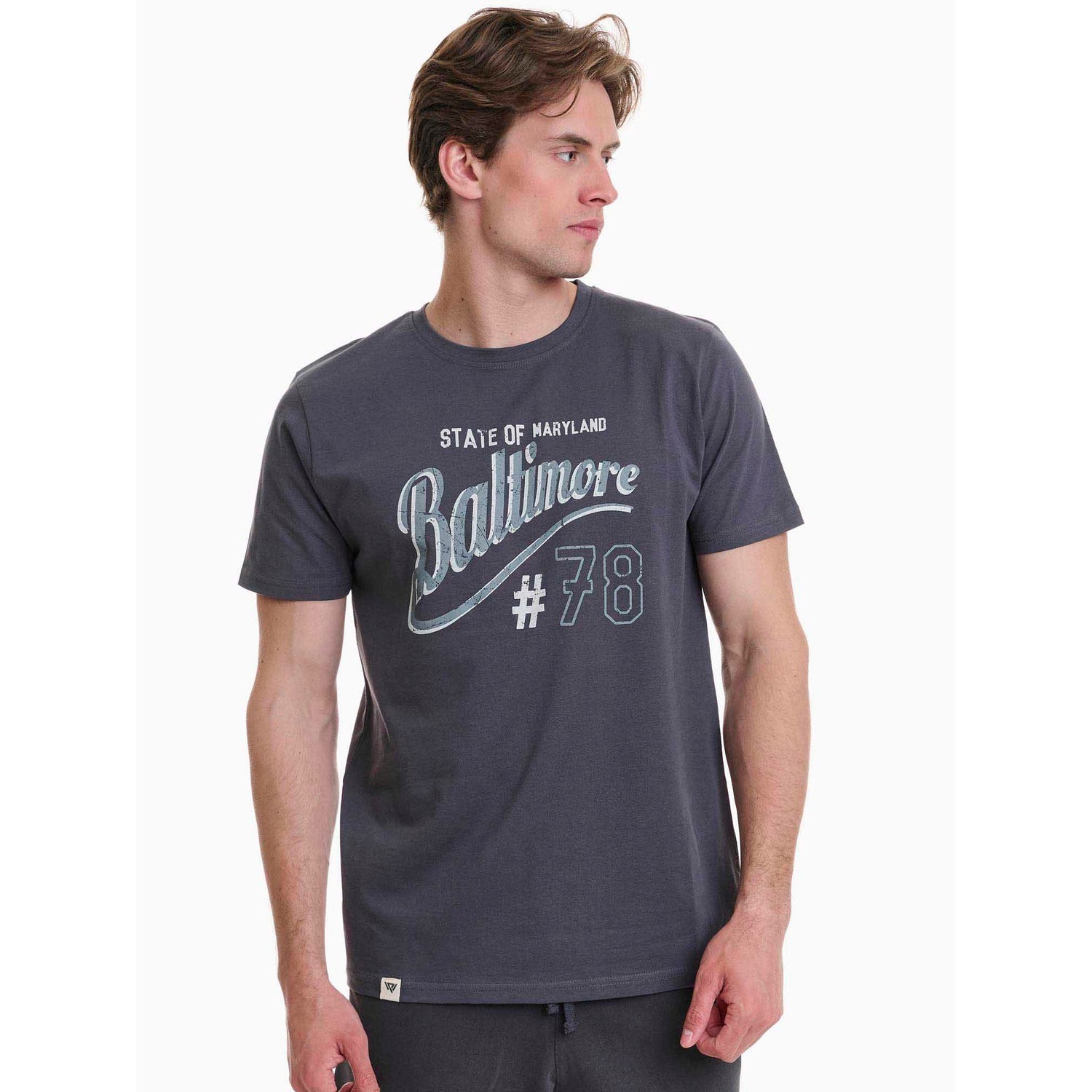 Walk - T-shirt με τυπωμένο σχέδιο από απαλό Cotton
