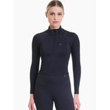 Walk - Μακρυμάνικο athletic top με half zipper και rib λεπτομέρεια